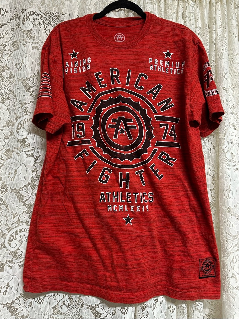 Men’s American Fighter Red Fair Groove Shirt